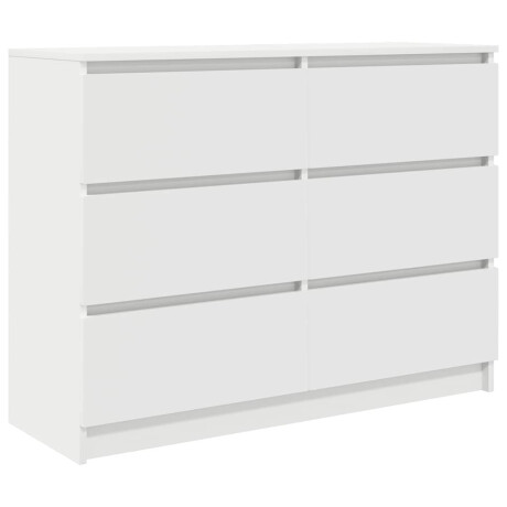 vidaXL Dressoir 100x35x76 cm spaanplaat wit afbeelding2 - 1