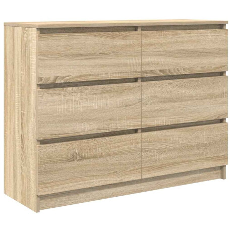 vidaXL Dressoir 100x35x76 cm bewerkt hout sonoma eikenkleurig afbeelding2 - 1