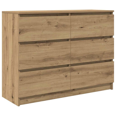 vidaXL Dressoir 100x35x76 cm spaanplaat ambachtelijk eikenkleurig afbeelding2 - 1