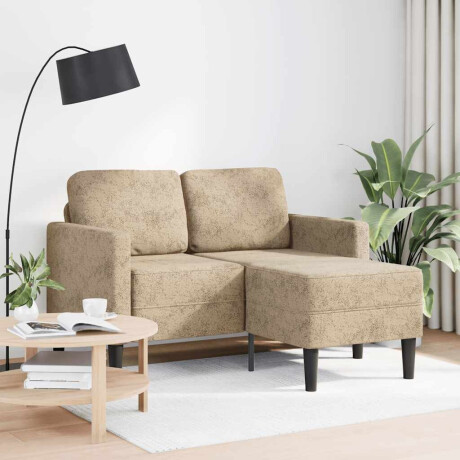 vidaXL 2-zitsbank met chaise longue L-vormig lichtgrijs 125 cm kunstleer afbeelding2 - 1