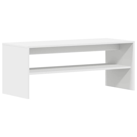 vidaXL Tv-meubel 100x40x40 cm bewerkt hout wit afbeelding2 - 1