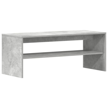 vidaXL Tv-meubel 100x40x40 cm bewerkt hout betongrijs afbeelding2 - 1