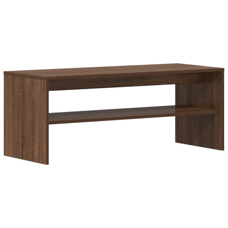 vidaXL Tv-meubel 100x40x40 cm bewerkt hout bruin eikenkleur afbeelding2 - 1