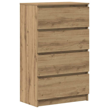 vidaXL Dressoir 60x35x98,5 cm bewerkt hout artisanaal eikenkleur afbeelding2 - 1