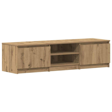 vidaXL Tv-meubel 140x40x36 cm bewerkt hout artisanaal eikenkleurig afbeelding2 - 1