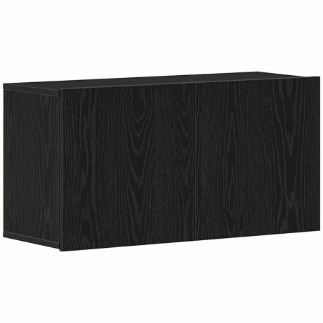 vidaXL Tv-meubel 80x30x41 cm bewerkt hout zwart eikenkleurig afbeelding2 - 1