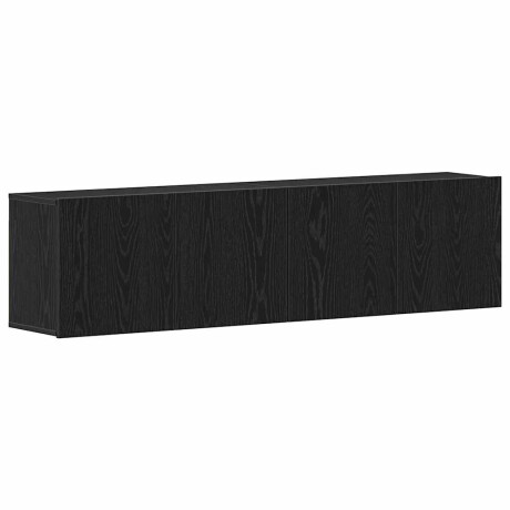 vidaXL Tv-meubels 2 st 160x30x41 cm bewerkt hout zwart eikenkleurig afbeelding2 - 1