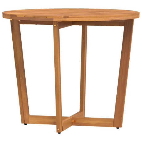 vidaXL Tuintafel rond Ø90x75 cm massief acaciahout afbeelding2 - 1