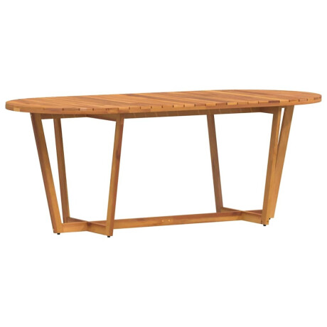 vidaXL Tuintafel ovaal 200x90x75 cm massief acaciahout afbeelding2 - 1