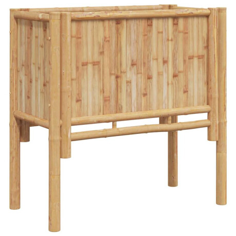 vidaXL Verhoogde plantenbak Bruin 70 x 35 x 70 cm Bamboe afbeelding2 - 1