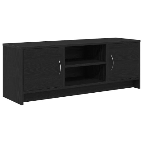 vidaXL TV-meubel Zwart Eiken 102x30x37,5 cm Engineered Wood afbeelding2 - 1