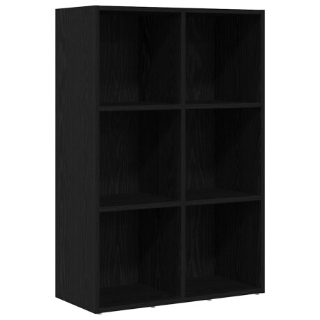vidaXL Boekenkast Zwart Eiken 66x30x98 cm Engineered Wood afbeelding2 - 1