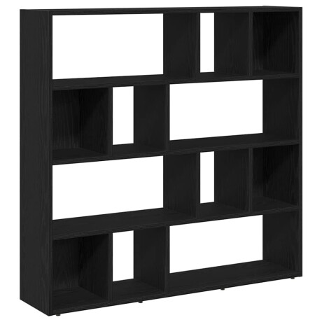 vidaXL Boekenkast/kamerverdeler zwart eiken 105x24x102 cm afbeelding2 - 1