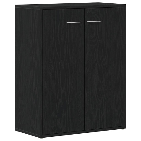vidaXL Dressoir Zwart Eiken 60x30x75 cm Engineered Wood afbeelding2 - 1