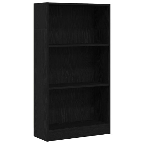 vidaXL Boekenkast Zwart Eiken 60x24x109 cm Engineered Wood afbeelding2 - 1