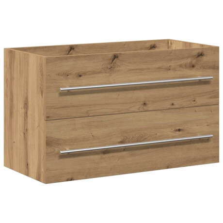 vidaXL Badkamer wastafelkast Artisan Oak 80x38,5x48 cm Engineered Wood afbeelding2 - 1