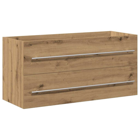 vidaXL Badkamer wastafelkast Artisan Oak 100x38,5x48 cm Engineered Wood afbeelding2 - 1