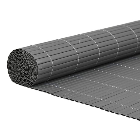 vidaXL Tuinhek Dubbelzijdig Grijs 1,8x3 m PVC afbeelding2 - 1