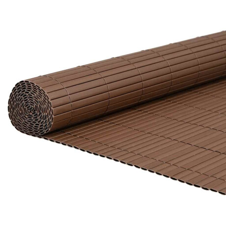 vidaXL Tuinhek Dubbelzijdig Bruin 1,8x5 m PVC afbeelding2 - 1