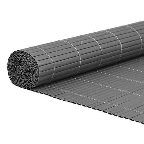 vidaXL Tuinhek Dubbelzijdig Grijs 1,8x5 m PVC afbeelding2 - 1