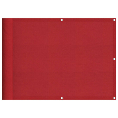 vidaXL Balkonscherm Rood 75x800 cm 100% Polyester Oxford afbeelding2 - 1