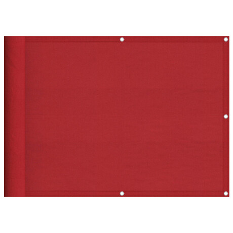 vidaXL Balkonscherm Rood 75x1000 cm 100% Polyester Oxford afbeelding2 - 1