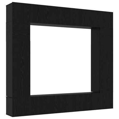 vidaXL Tv-meubelset 8 pcs Zwart eiken 100 x 30 x 30 cm Bewerkt hout afbeelding2 - 1