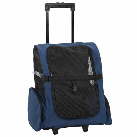 vidaXL Huisdierentrolley 3-in-1 48x32x57 cm oxford stof blauw afbeelding2 - 1