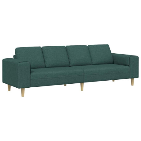 vidaXL Woonkamer Bank Donkergroen 250 x 77 x 76 cm Polyester afbeelding2 - 1