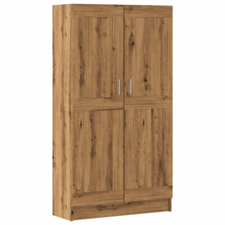 vidaXL Boekenkast 82,5x30,5x150 cm bewerkt hout artisanaal eikenkleur afbeelding2 - 1