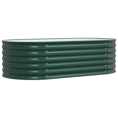 vidaXL Verhoogde plantenbak Groen 160 x 80 x 44 cm Staal afbeelding2 - 1