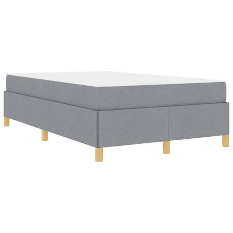 vidaXL Boxspring bed Anders Lichtgrijs en Wit 120 x 190 cm Stof afbeelding2 - 1