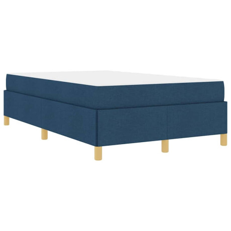 vidaXL Boxspring bed met matras Blauw 120 x 190 cm Stof afbeelding2 - 1