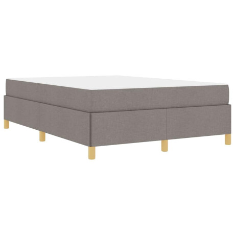 vidaXL Boxspring bed Anders Taupe en Beige en Wit 140 x 200 cm Schuim afbeelding2 - 1
