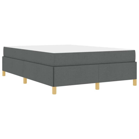vidaXL Boxspring bed Anders Zwart en Bruin en Wit 160 x 200 cm Stof afbeelding2 - 1