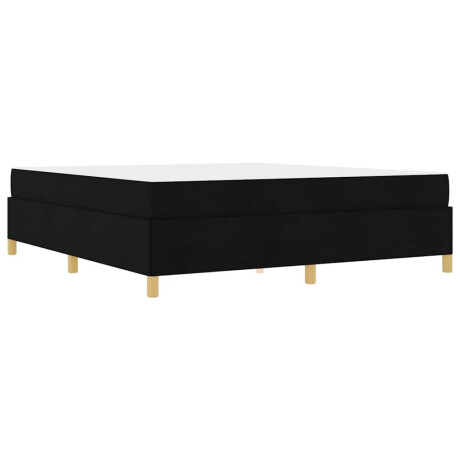 vidaXL Boxspring bed Anders Zwart en Wit en Zwart 180 x 200 cm Stof afbeelding2 - 1