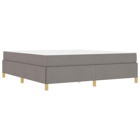 vidaXL Boxspring bed Anders Taupe en Wit 180 x 200 cm Stof afbeelding2 - 1