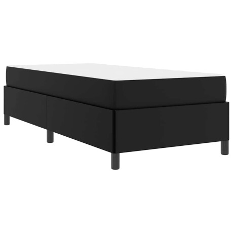 vidaXL Bedframe met matras Zwart 80 x 200 cm Stof afbeelding2 - 1