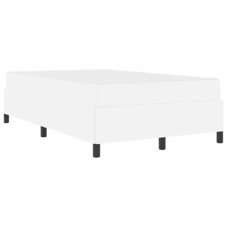 vidaXL Bedframe met matras Wit 120 x 190 cm Stof afbeelding2 - 1