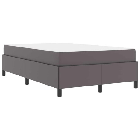 vidaXL Bedframe met matras Grijs 120 x 200 cm Stof afbeelding2 - 1