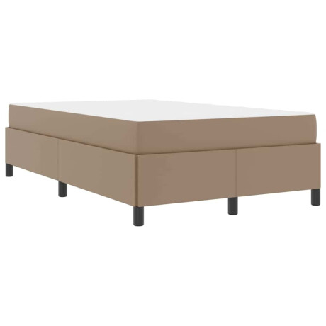 vidaXL Bedframe met matras Cappuccino 120 x 200 cm Stof afbeelding2 - 1