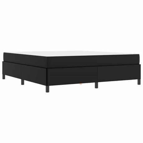 vidaXL Bedframe met matras Zwart 180 x 200 cm Stof afbeelding2 - 1