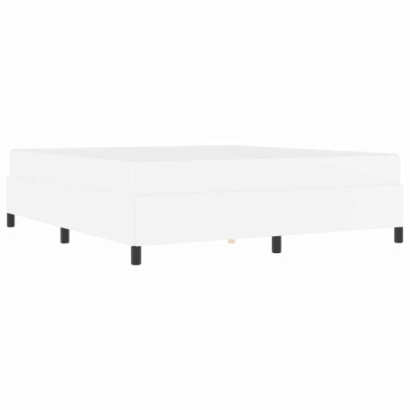 vidaXL Bedframe met matras Wit 180 x 200 cm Kunstleer afbeelding2 - 1