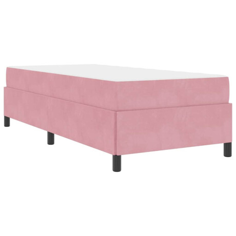 vidaXL Bedframe Anders Roze en wit 90 x 190 cm Fluweel afbeelding2 - 1
