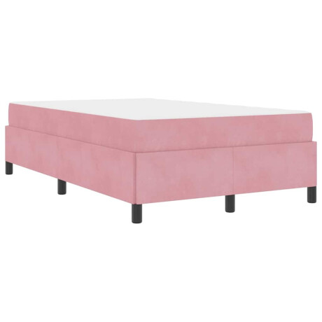 vidaXL Bedframe Anders Roze en wit 120 x 200 cm Fluweel afbeelding2 - 1