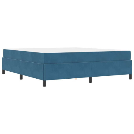 vidaXL Bedframe Anders Donkerblauw en wit 180 x 200 cm Fluweel afbeelding2 - 1
