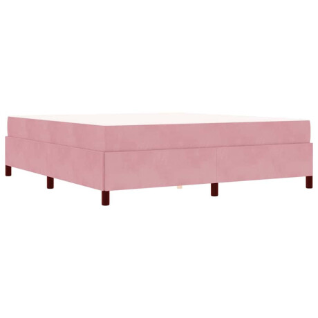 vidaXL Bedframe Anders Roze en wit 180 x 200 cm Fluweel afbeelding2 - 1