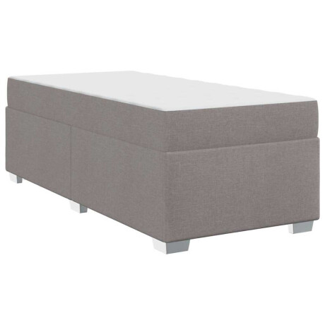vidaXL Bedframe Taupe 100 x 200 cm Stof afbeelding2 - 1