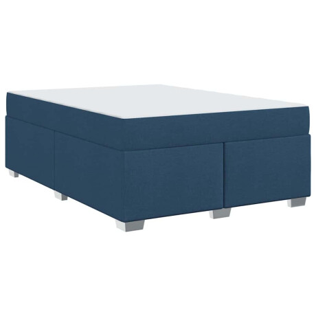 vidaXL Bedframe Anders Blauw 160 x 200 cm Stof afbeelding2 - 1
