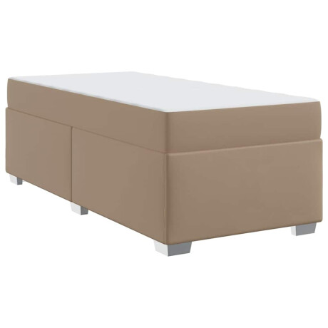 vidaXL Bedframe Anders Cappuccino 80 x 200 cm Kunstleer afbeelding2 - 1